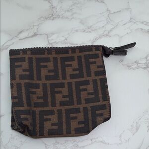 Fendi Zucca Canvas Pouch
